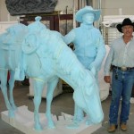 Bradford J. Williams - One for the Road - Blue foam. with the artist himself.